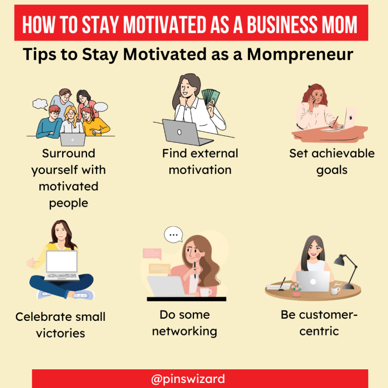 How to Stay Motivated as a Business Mom: Tips to Stay Motivated